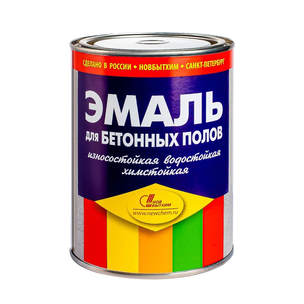 Эмаль для бетонных полов серая Новбытхим