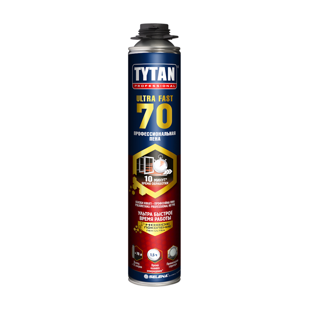 Пена профессиональная Tytan Professional Ultra Fast 70 (870мл)