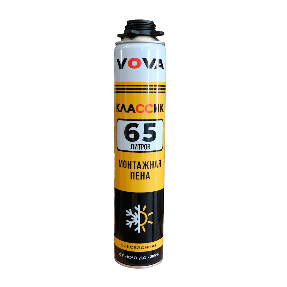 Пена монтажная профессиональная всесезонная  «VOVA Classik 65» (850мл)