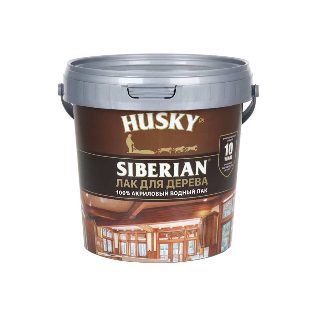 Лак акриловый (водный) бесцветный «Аквалак» HUSKY SIBERIAN Лак акриловый (водный) бесцветный «Аквалак» HUSKY SIBERIAN