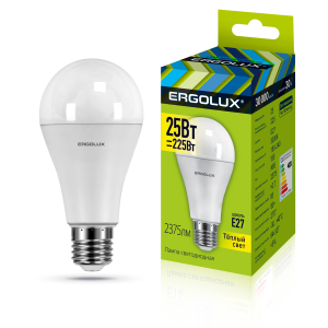 Лампа светодиодная «Ergolux» LED А65  25W, 225Вт (Е27)/14226