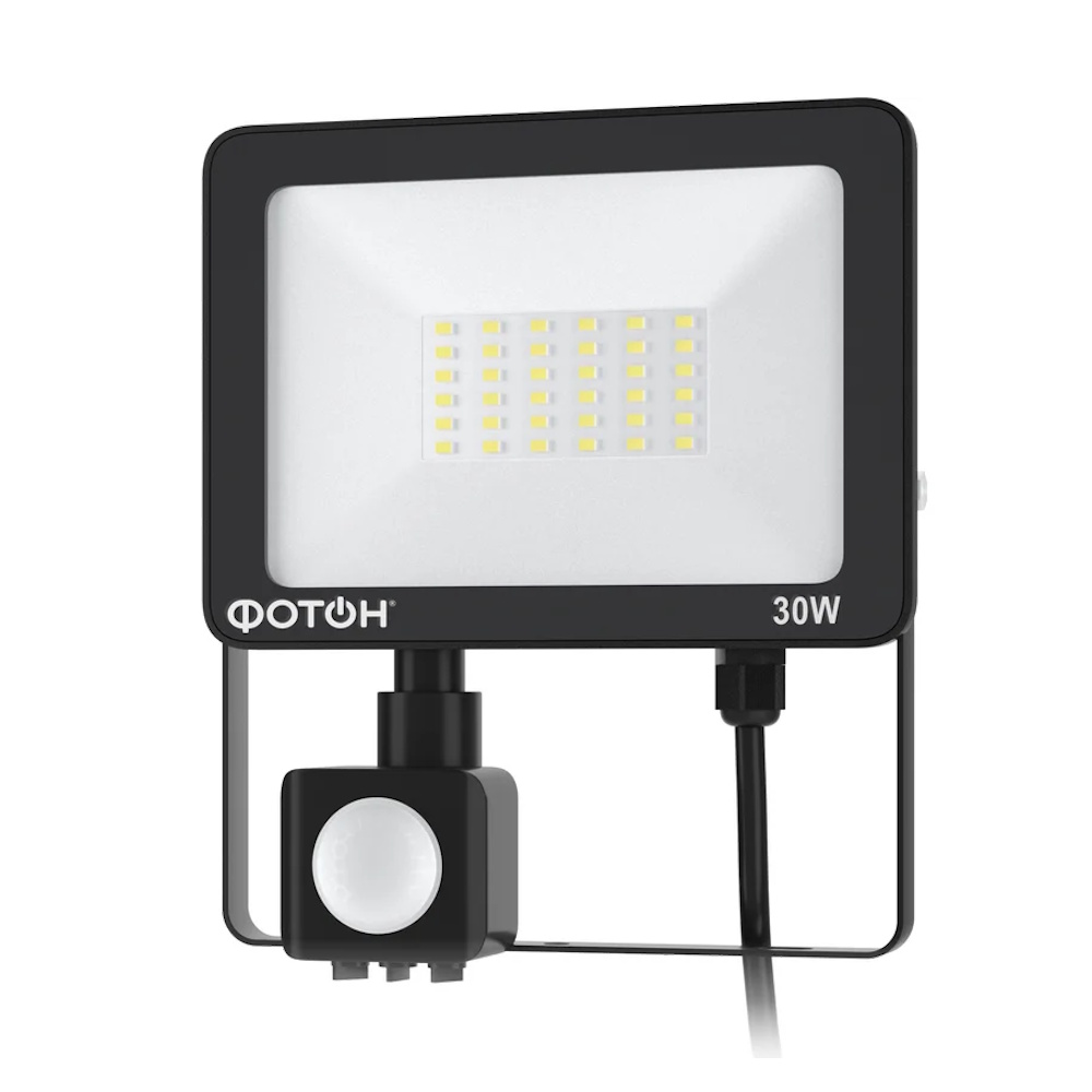 Прожектор светод. сетевой "ФОТОН" FL-30W6K65-PIR с датчиком движ.