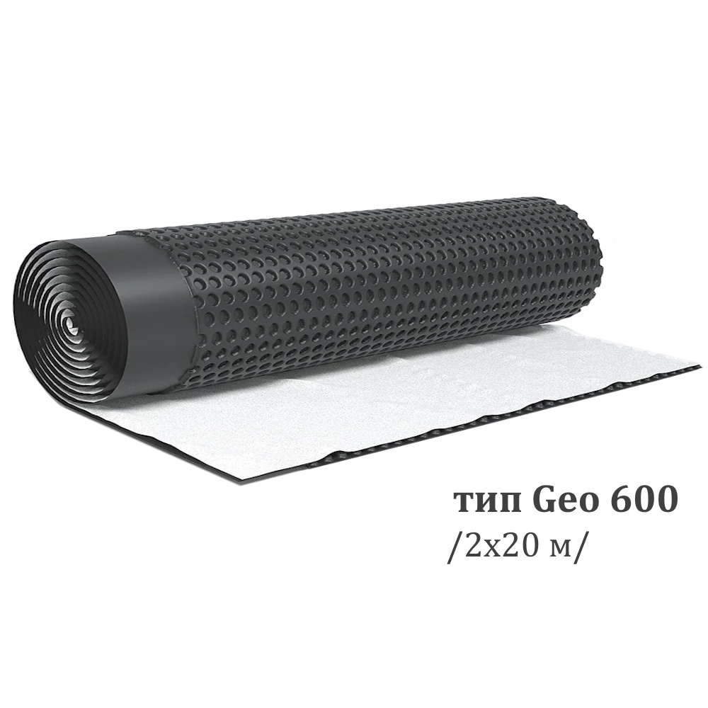 Профилированная мембрана PlastGuard, Geo 600