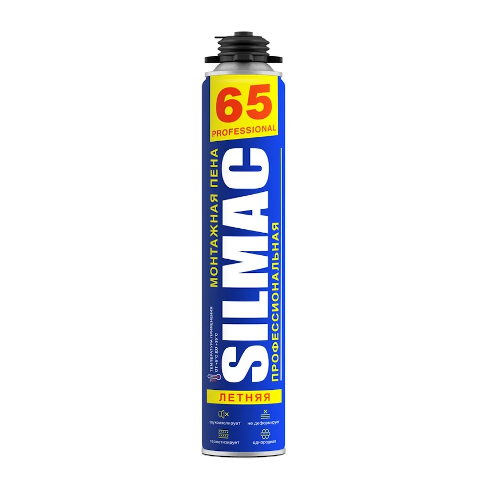 Монтажная пена Летняя профессиональная SILMAC PROFESSIONAL 65/PF