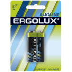 Батарейка «Ergolux» Alkaline 6LR61 BL-1