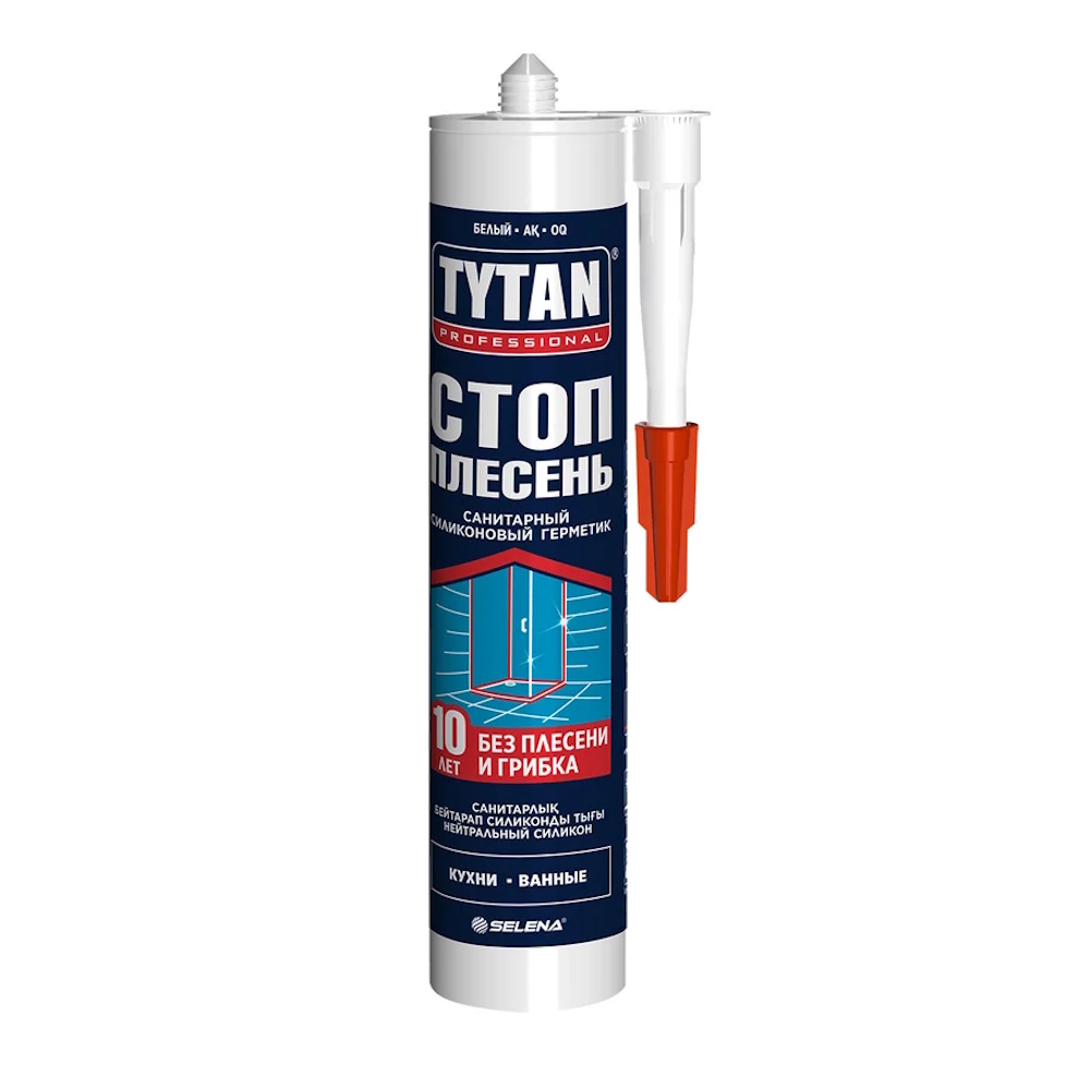 Герметик силиконовый Санитарный нейтральный Стоп плесень Tytan Professional (280 мл)