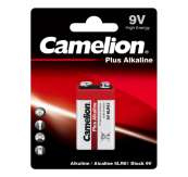 Батарейка «Camelion» Plus Alkaline  6LR61 BP-1   (1*крона-; 1//12/192шт) /1655/000067