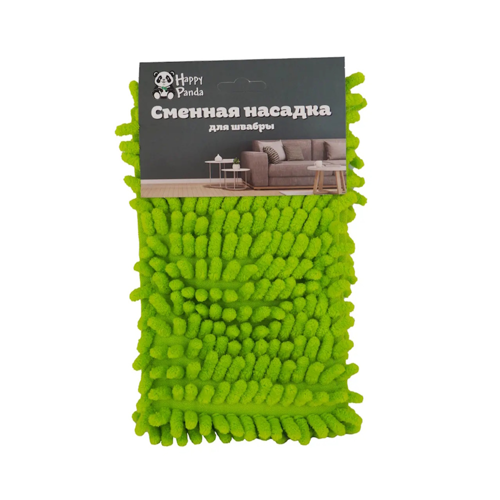 Насадка для швабры Happy Panda микрофибра("Лапша"),43*12см,HP-RM21GR