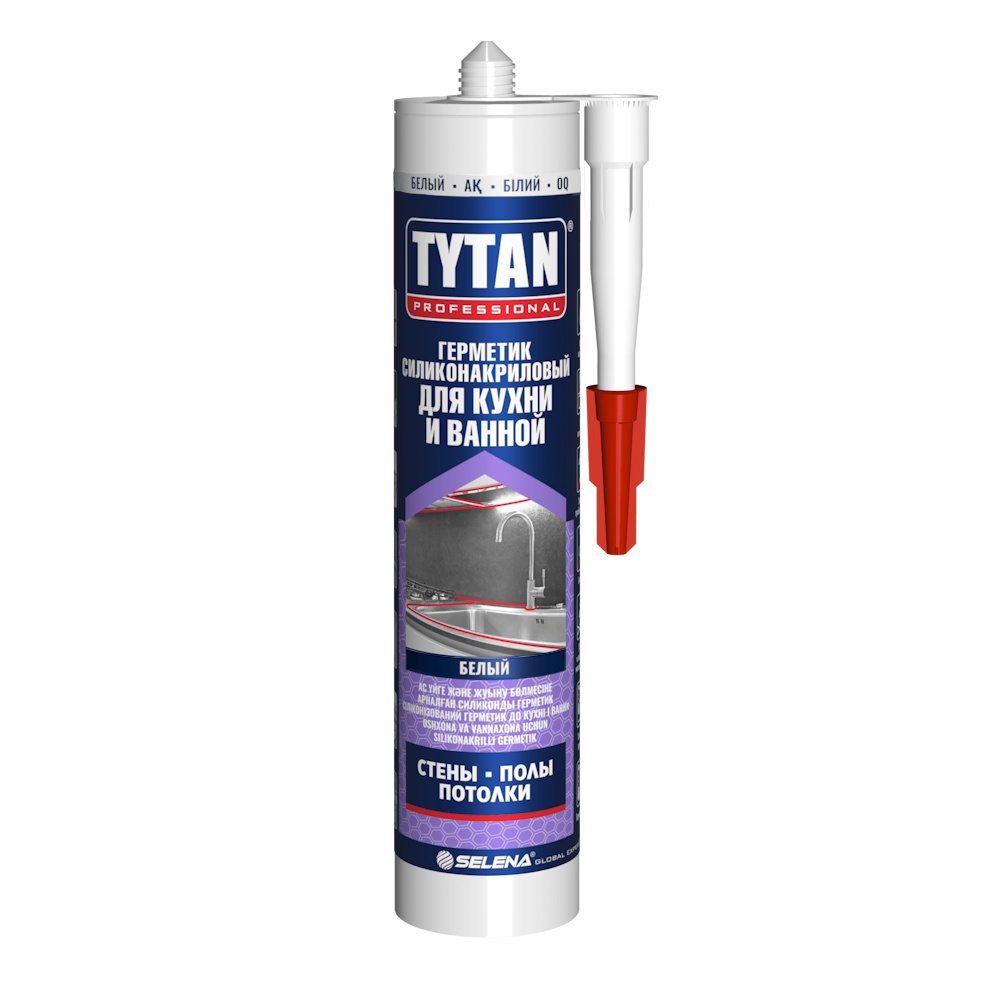 Герметик силиконакриловый для кухни и ванной Tytan Professional (280мл) 