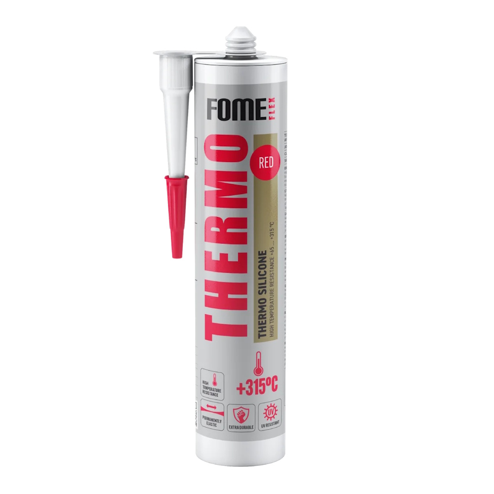 Силикон высокотемпературный FOME FLEX красный 315С Thermo 300 мл