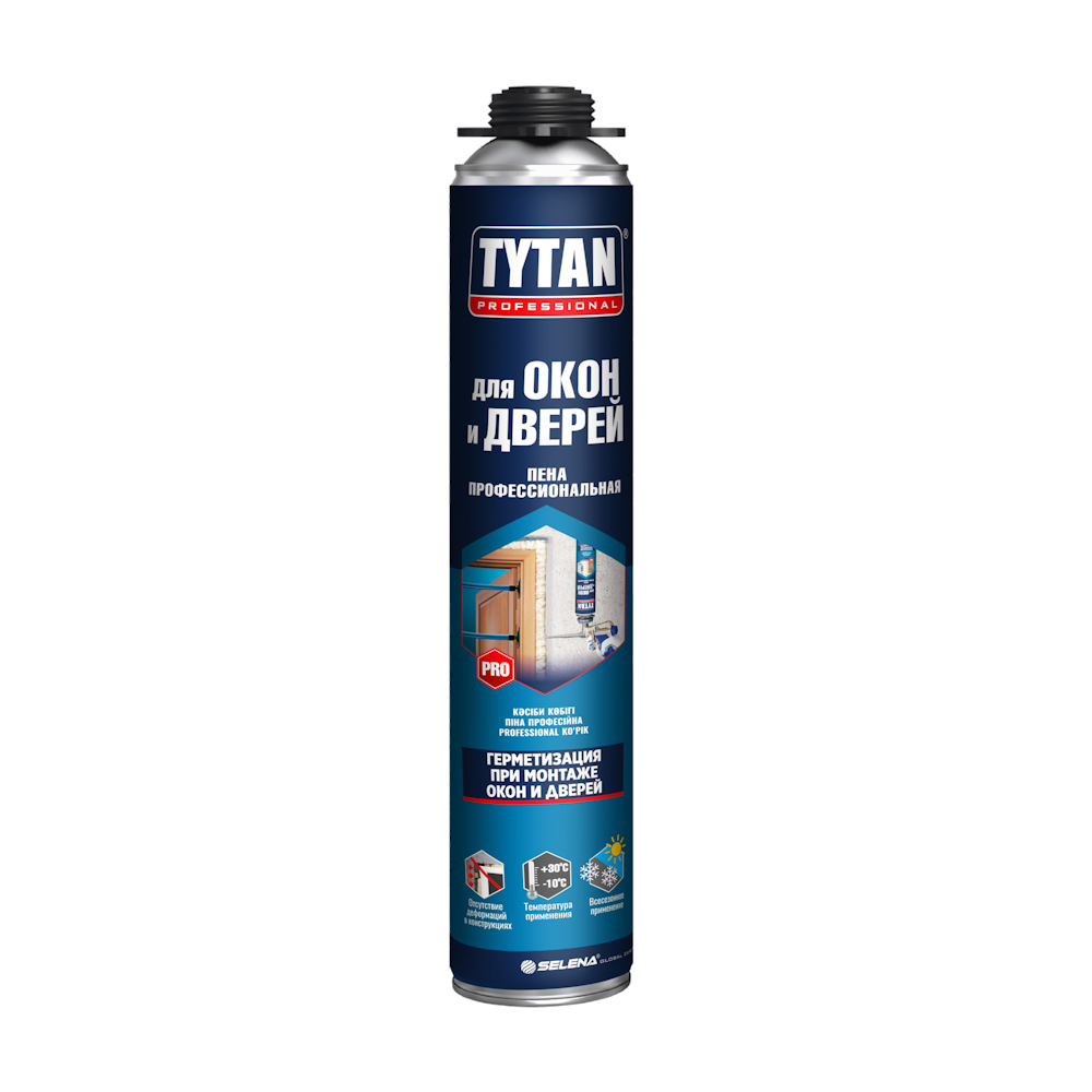 Пена профессиональная Tytan Professional всесезон. Для окон и дверей (750мл)