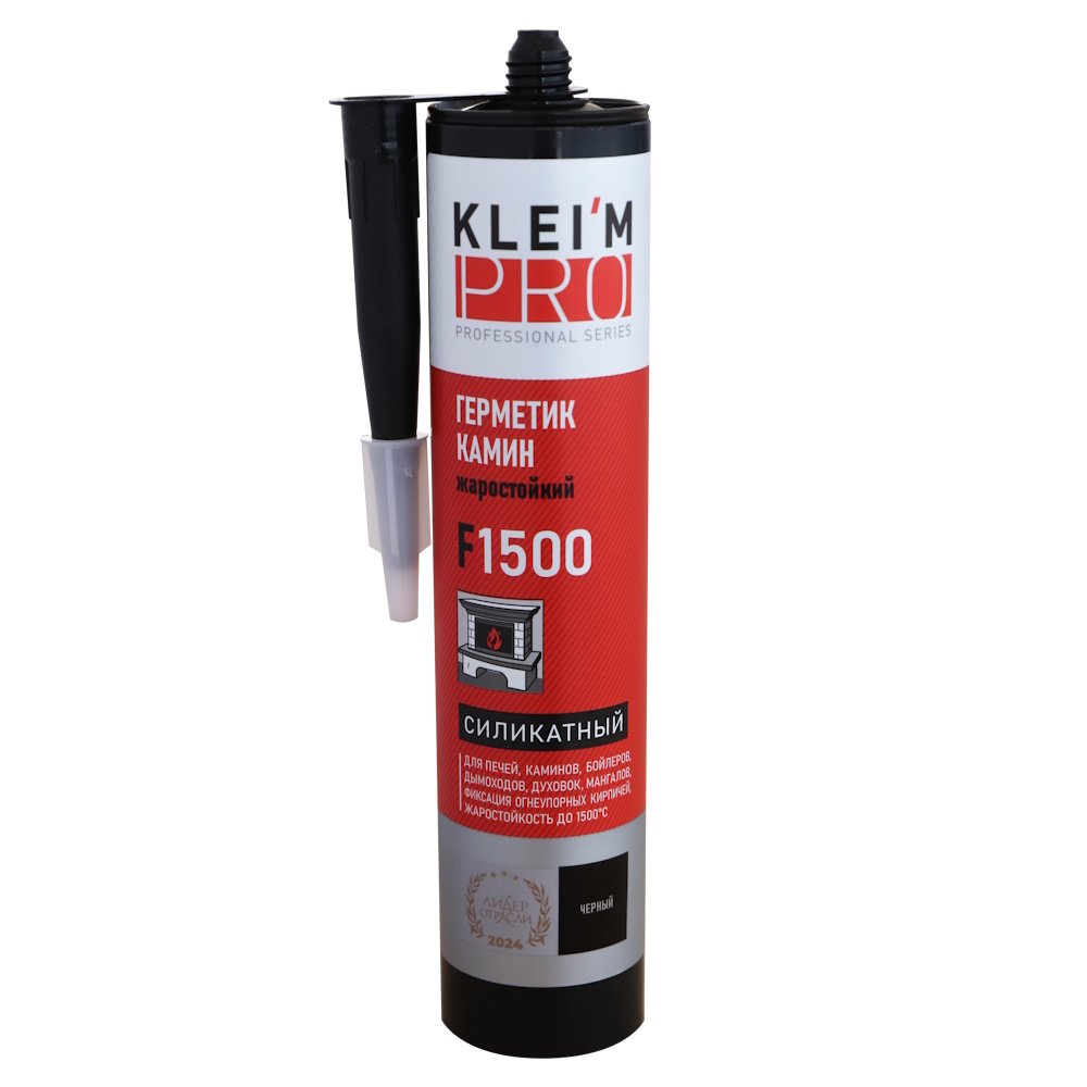 Герметик силикатный жаростойкий КАМИН 1500 KLEI*MPRO F1500, (280мл)