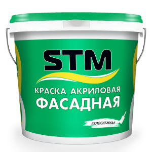 Краска фасадная матовая «STM»