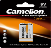 Аккумулятор «Camelion» 9V-250mAh, Ni-Mh BL-1 (1/12/240) /5014/001309