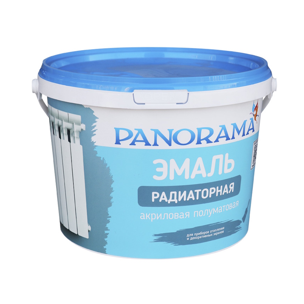 Эмаль Радиаторная акриловая белая полуматовая «Panorama»