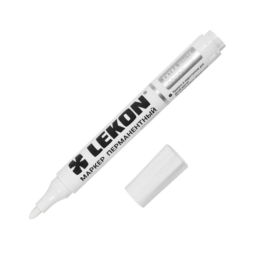 Маркер LEKON EXTRA WHITE перманентный