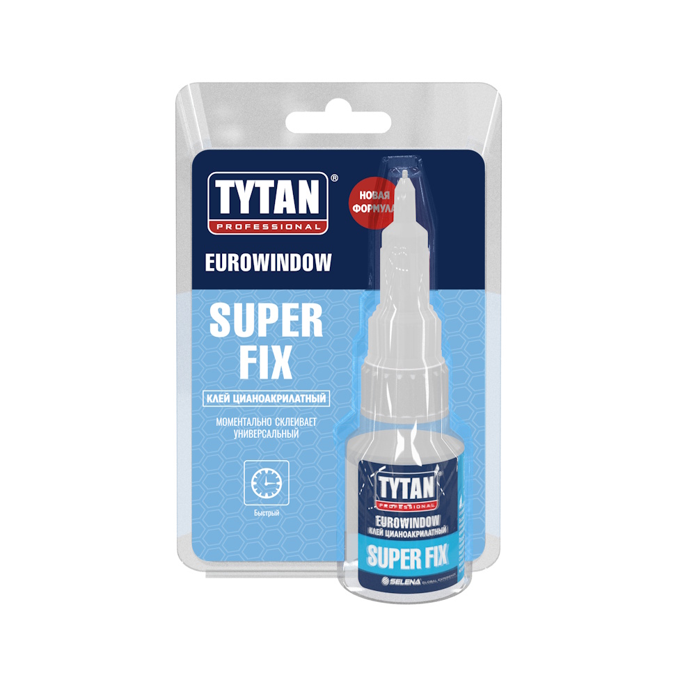 Клей цианоакрилатный EUROWINDOW Super Fix Tytan Professional (20 гр) 